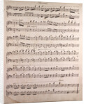 Handwritten sheet music by Anonymous