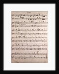 Handwritten sheet music by Anonymous