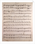 Handwritten sheet music by Anonymous