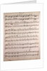 Handwritten sheet music by Anonymous