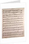 Handwritten sheet music by Anonymous