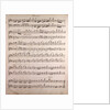 Handwritten sheet music by Anonymous