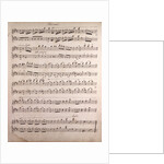 Handwritten sheet music by Anonymous