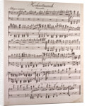 Handwritten sheet music, Hochzeitmarsch, allegro vivace by Anonymous