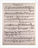 Handwritten sheet music, Hochzeitmarsch, allegro vivace by Anonymous
