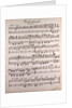 Handwritten sheet music, Hochzeitmarsch, allegro vivace by Anonymous