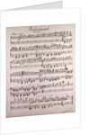 Handwritten sheet music, Hochzeitmarsch, allegro vivace by Anonymous