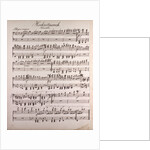 Handwritten sheet music, Hochzeitmarsch, allegro vivace by Anonymous