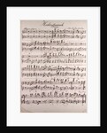 Handwritten sheet music, Hochzeitmarsch, allegro vivace by Anonymous