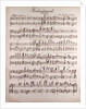 Handwritten sheet music, Hochzeitmarsch, allegro vivace by Anonymous