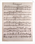 Handwritten sheet music, Hochzeitmarsch, allegro vivace by Anonymous