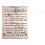 Handwritten sheet music, Hochzeitmarsch, allegro vivace by Anonymous