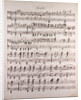 Handwritten sheet music by Anonymous