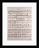 Handwritten sheet music by Anonymous