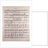 Handwritten sheet music by Anonymous