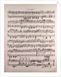 Handwritten sheet music by Anonymous
