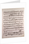 Handwritten sheet music by Anonymous
