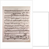 Handwritten sheet music by Anonymous