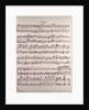 Handwritten sheet music by Anonymous