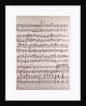 Handwritten sheet music by Anonymous
