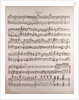 Handwritten sheet music by Anonymous