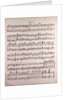 Handwritten sheet music by Anonymous