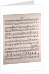 Handwritten sheet music by Anonymous