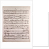 Handwritten sheet music by Anonymous