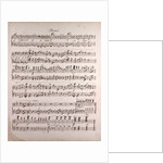 Handwritten sheet music by Anonymous
