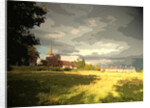 Abbey Fields and St Michael's Church in by Sarah Smith