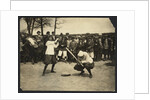 New York female Giants - Miss McCullum catcher and Miss Ryan at bat, USA by Anonymous
