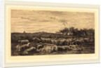 Large Sheepfold (Le Grand parc a moutons), 1860 by Charles-François Daubigny