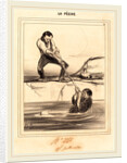 Le Barbillon entraine, 1840 by Honoré Daumier