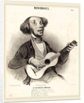 Le Guitariste-Amateur, 1840 by Honoré Daumier