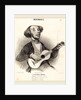 Le Guitariste-Amateur, 1840 by Honoré Daumier