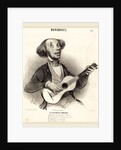 Le Guitariste-Amateur, 1840 by Honoré Daumier
