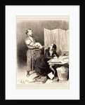 Emportez donc ça plus loin impossible de travailler, 1844 by Honoré Daumier
