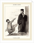 Un Plaideur peu satisfait, 1846 by Honoré Daumier