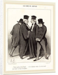 Encore perdu en Cour Royale et il se lamente, 1848 by Honoré Daumier