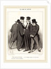 Encore perdu en Cour Royale et il se lamente, 1848 by Honoré Daumier