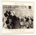 Un Surveillant obligé de fermer l'oeil, 1845 by Honoré Daumier