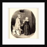 Tiens, ma femme, v'la mon portrait, 1846 by Honoré Daumier