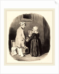 Tiens, ma femme, v'la mon portrait, 1846 by Honoré Daumier