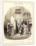 Je ne loue pas aux gens qui ont des enfants!, 1847 by Honoré Daumier