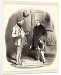 V'la mon petit s'il n'a pas assez de moyens, 1850 by Honoré Daumier