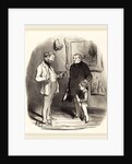 V'la mon petit s'il n'a pas assez de moyens, 1850 by Honoré Daumier
