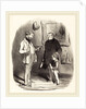 V'la mon petit s'il n'a pas assez de moyens, 1850 by Honoré Daumier