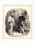 V'la mon petit s'il n'a pas assez de moyens, 1850 by Honoré Daumier