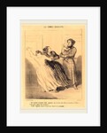 Ah! il prétend m'empêcher d'aller, 1849 by Honoré Daumier