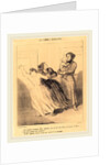 Ah! il prétend m'empêcher d'aller, 1849 by Honoré Daumier